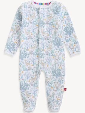 Magnetic Me Imagine Forest velour magnetic footie pajama 18-24 month